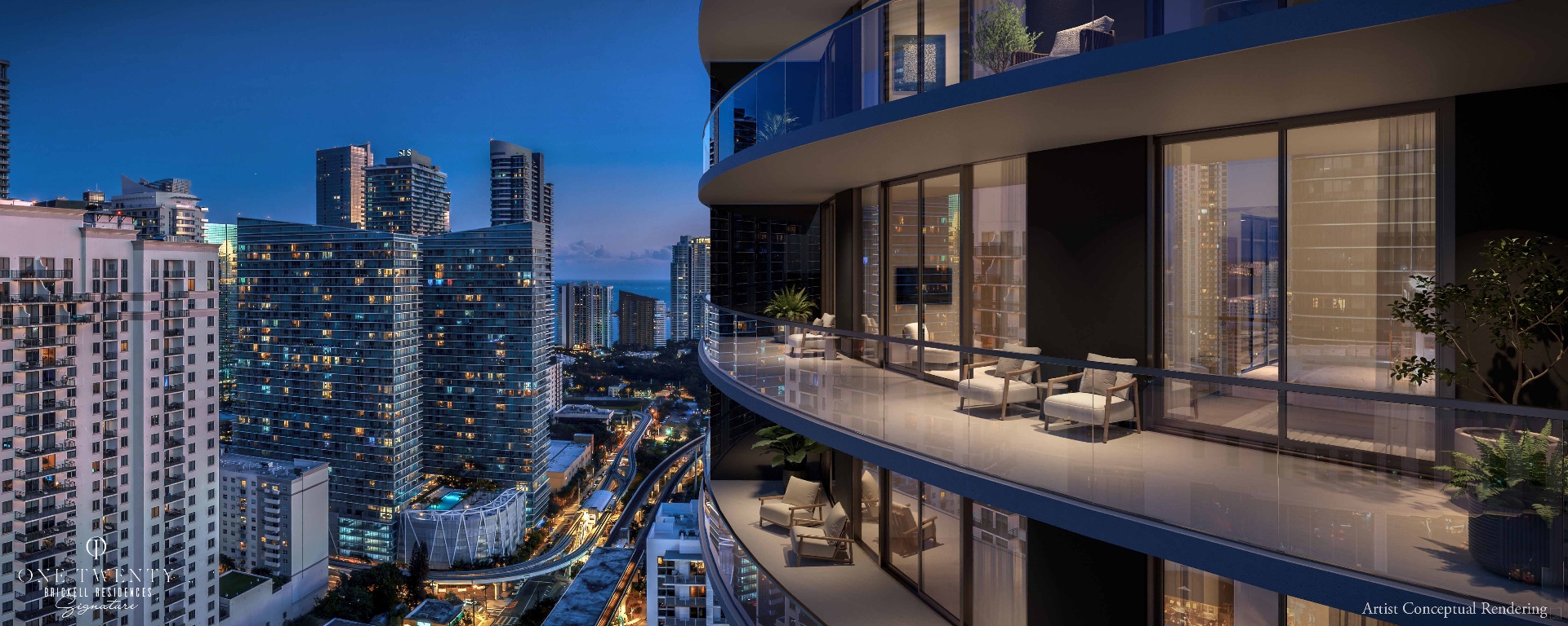 Private Balcony at Twilight