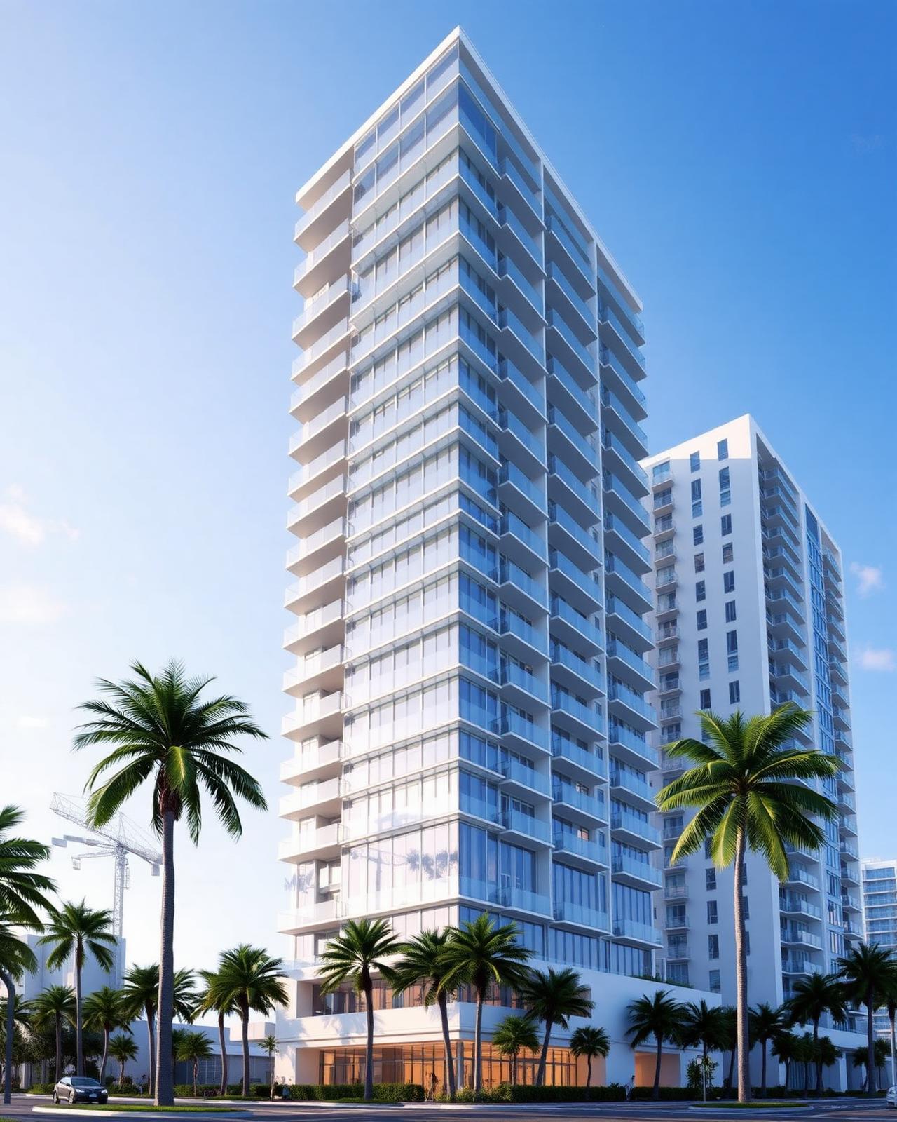 Domus Brickell Center — tower exterior detail